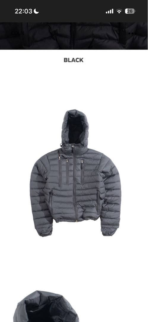 【COLN】 fraction puffer jacket