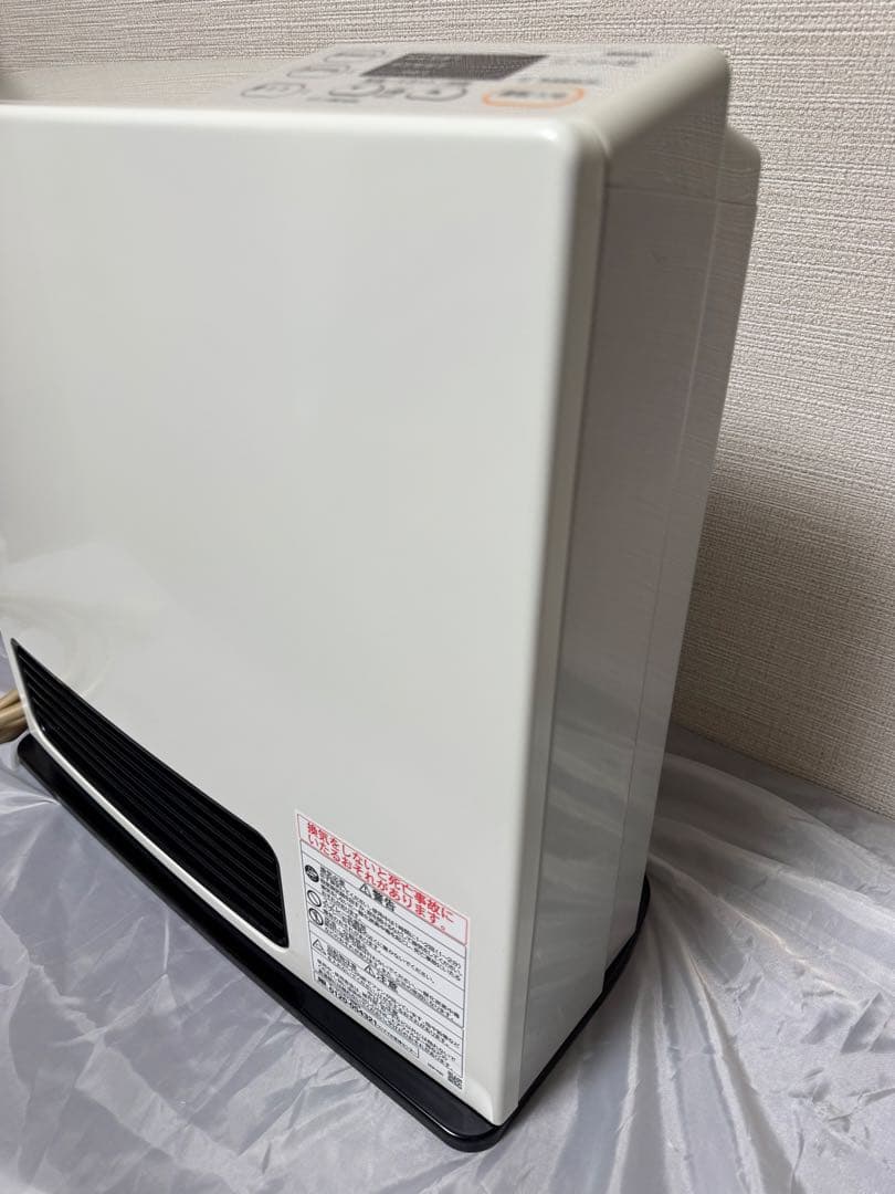 Rinnai 速暖ガスファンヒーター 都市ガス　ガスホース付き