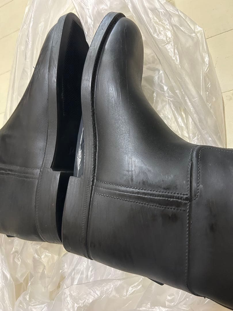 AIGLE エーグル　ブラックロングブーツ　長靴　ジョッキーブーツ