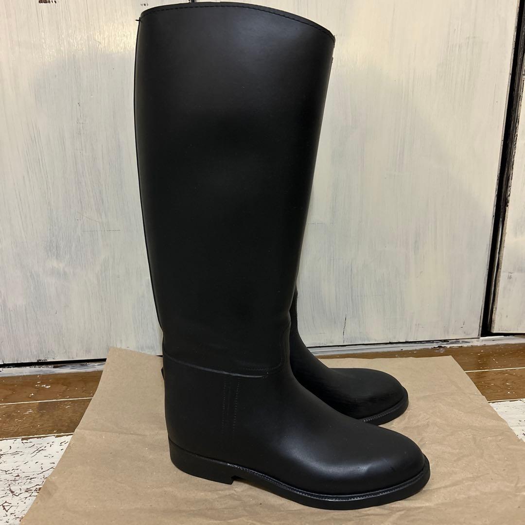AIGLE エーグル　ブラックロングブーツ　長靴　ジョッキーブーツ