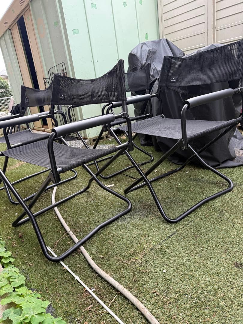 廃盤  peak FDチェア ブラック 4脚セット 希少