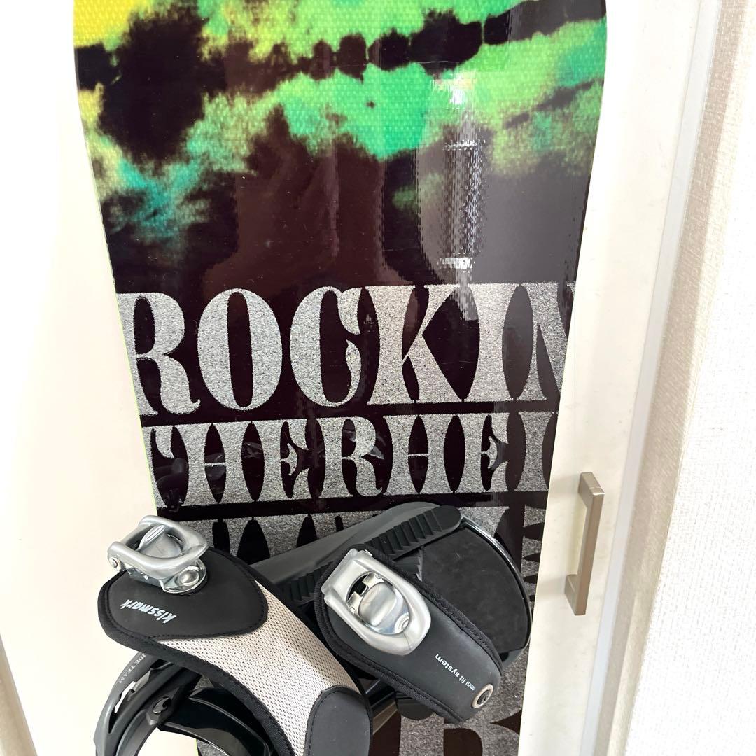 レディース　3点セット　スノーボードとビンディングセットとカバー付き