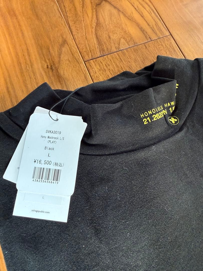 【新品】SALVAGE PUBLIC Kolepa モックネック　Lサイズ　黒
