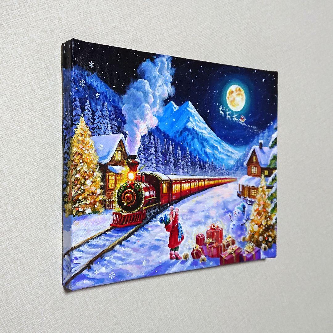 そ*】様 【聖夜にお届け】アクリル画 F3 風景画 絵画