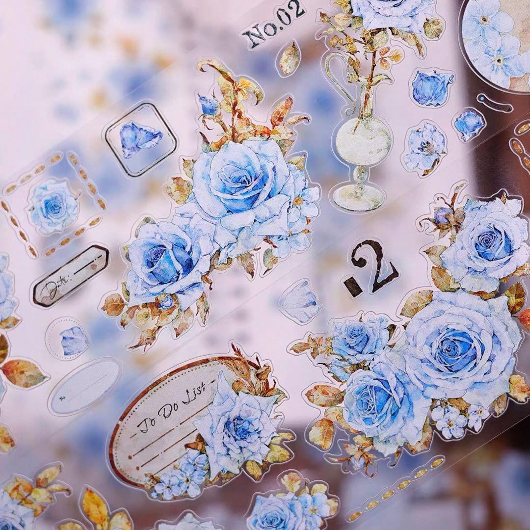 PET 清露 ダイカット加工 6cm×6m 海外マスキングテープ