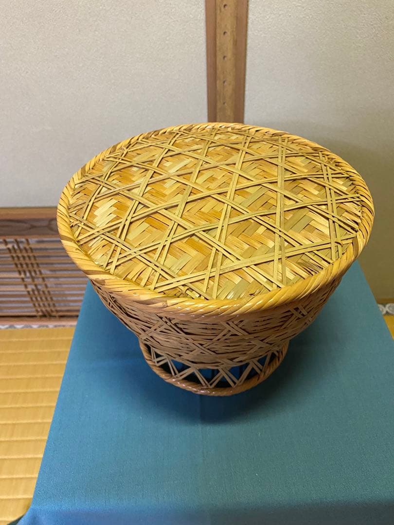 【本日限定】茶道具/竹飯器 竹編籠飯器 朝茶事 刻印 懐石道具