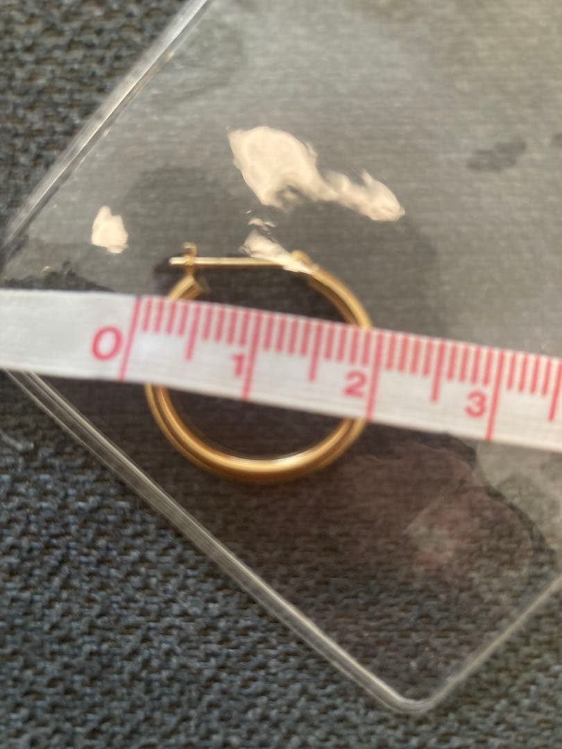 k18 フープピアス 片耳用