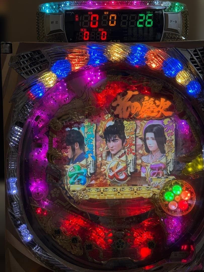 パチンコ CR花の慶次～斬H6-V コントローラー付 循環加工 送料込