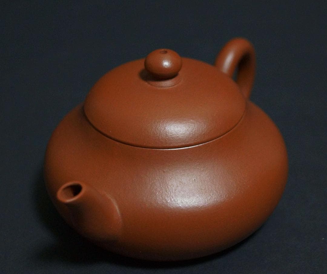 煎茶道具 允公造紫砂壺 底款『茶香秋夢後 允公製』紫砂壺 朱泥 急須茶器 茶道具