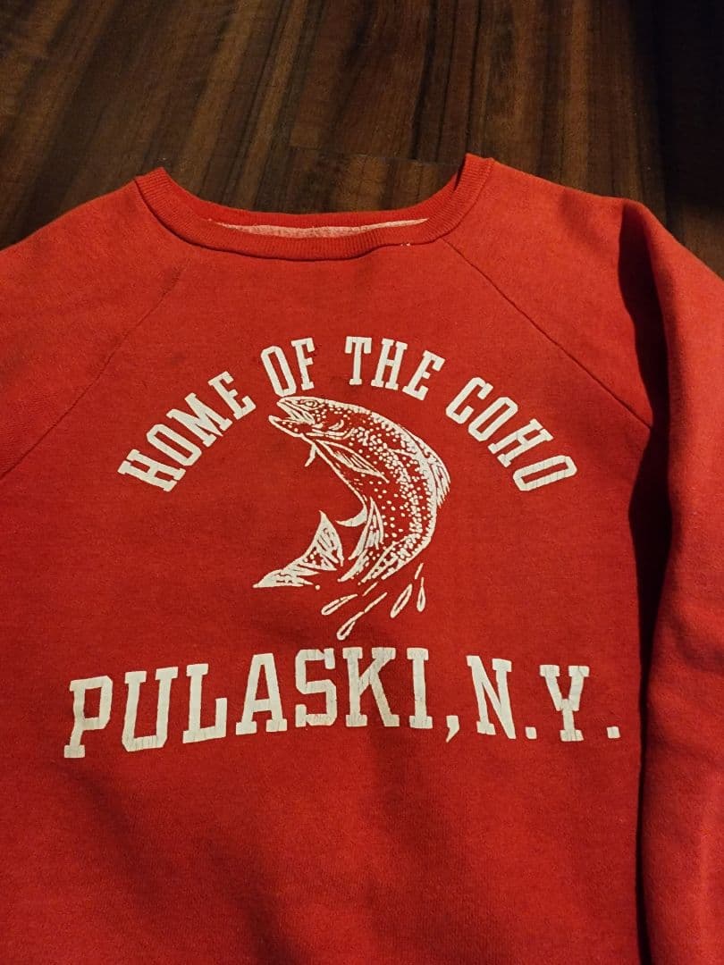 60s ヴィンテージ スウェット ラグランスリーブ　赤