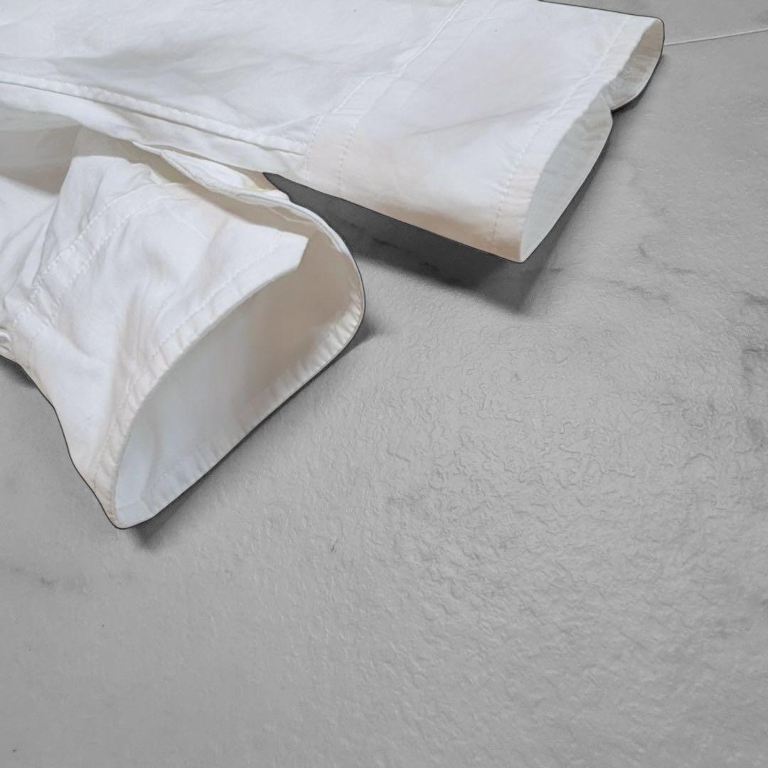 ティッカ ボックスシャツ ホワイト ミニ襟 ワイド オーバーサイズ ゆったり