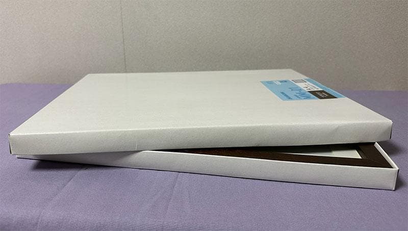 水彩アート「冬の集落　蒼」1点物、手描き真筆。