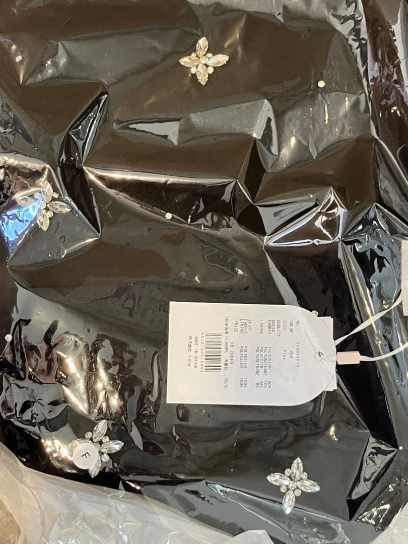 Darich ダーリッチ ビジューフレアバルーンミニドレス ブラック free