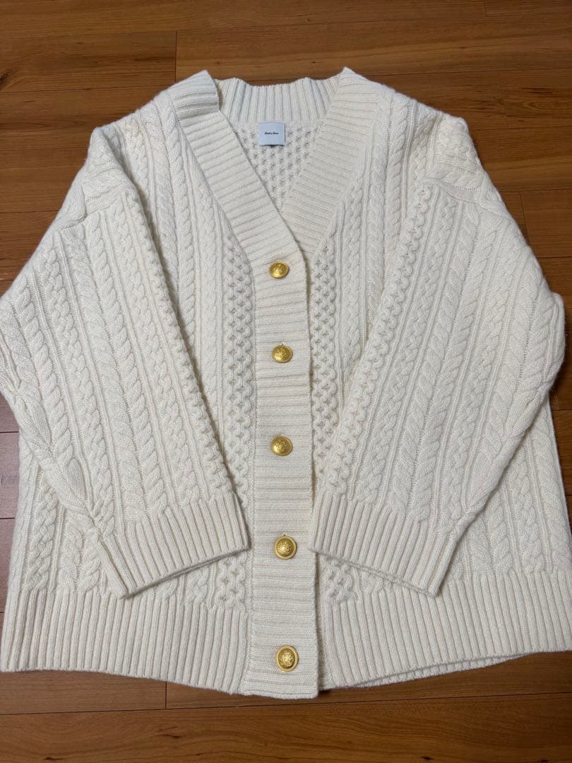 スピックアンドスパン ハミルトン ウールニット カーディガン