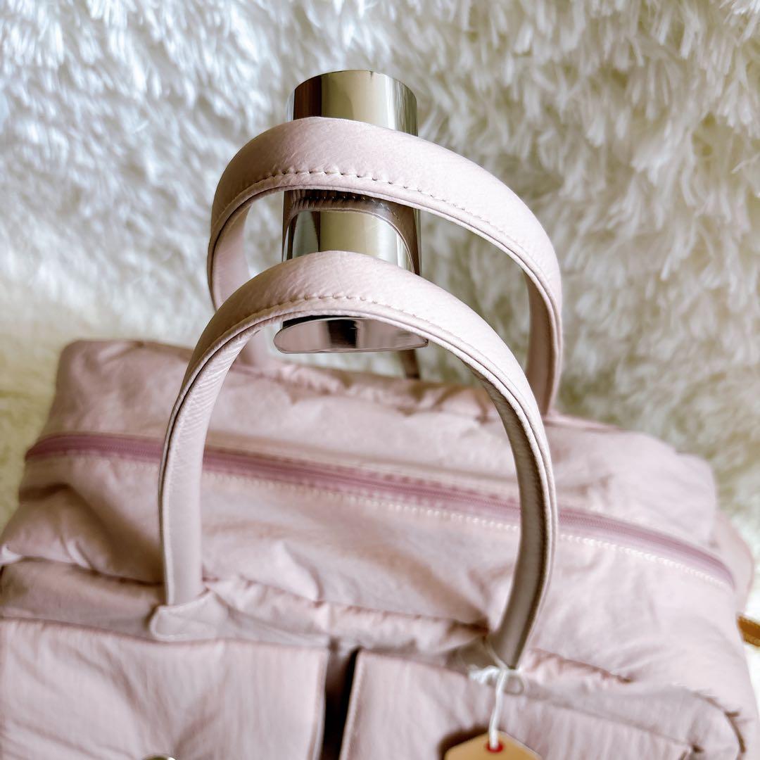 【新品・タグ付き】ONOFF オノフ ボストンバック ナイロン ダスティピンク