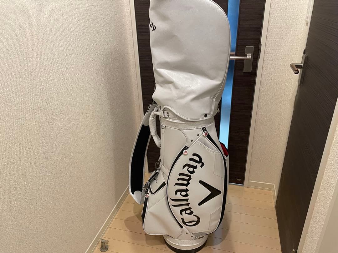 [希少]Callaway ゴルフバッグ ホワイト チャック1箇所破損