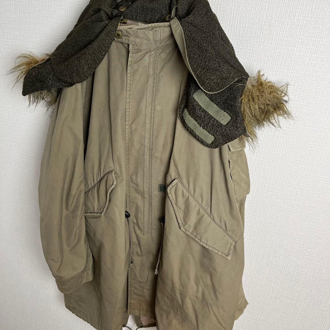 751 ダブルタップス初期M-51袖リブ付フェイクファー縁フードミリタリー仕様