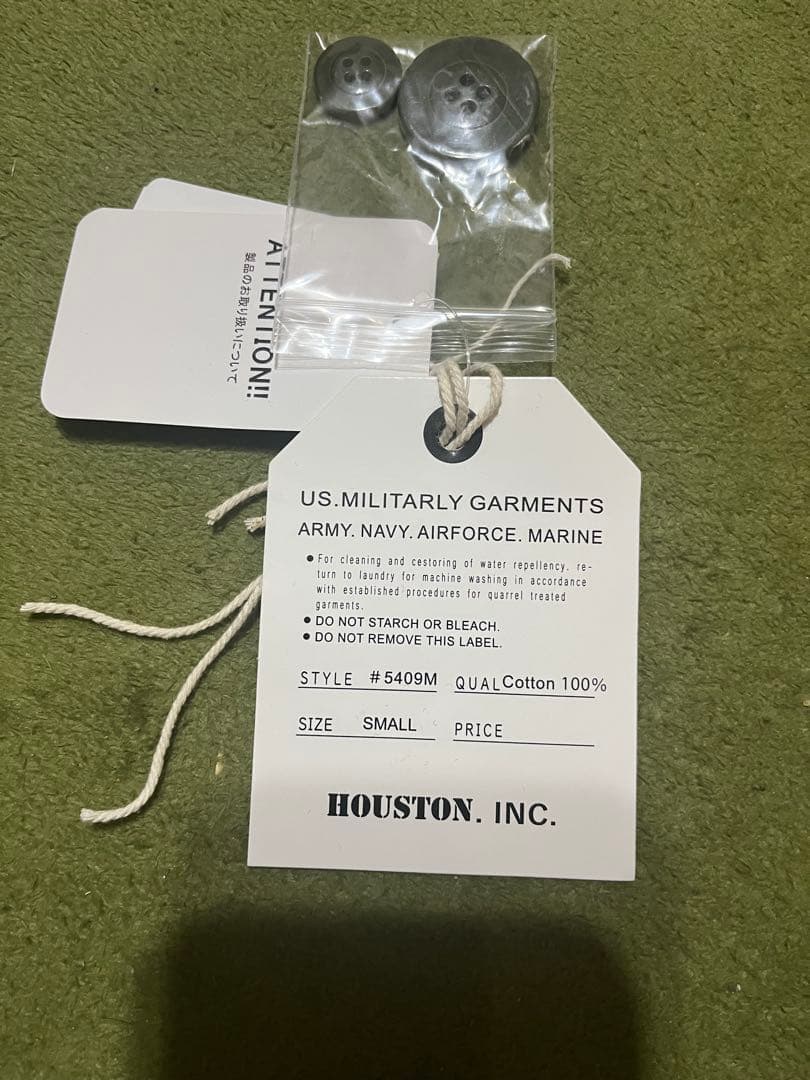 HOUSTON M51 オリーブグリーン フリース裏地 モッズコート