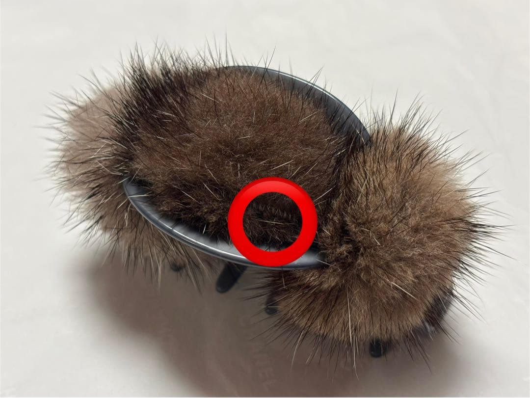 アレクサンドゥパリ❤︎ミンクファー ヘアクリップ