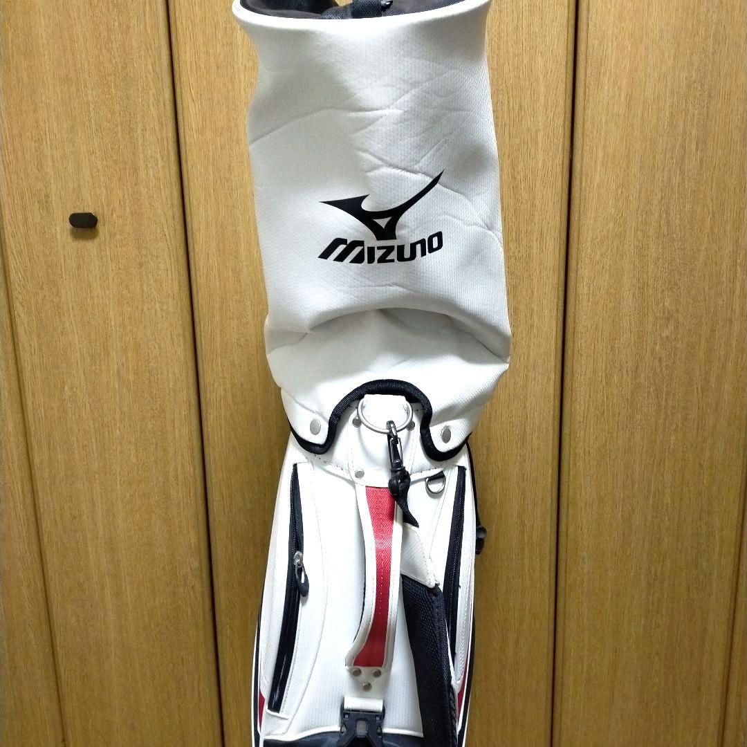 Mizuno キャディバッグ ホワイト　レッド　ブラック　おまけ付IGNIO