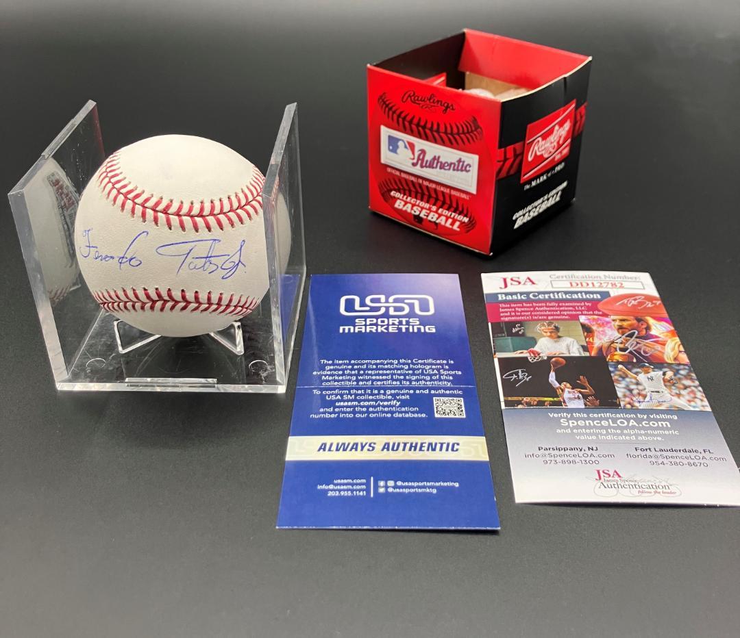 レア PADRES パドレス タティス Jr サイン フルネーム ボール