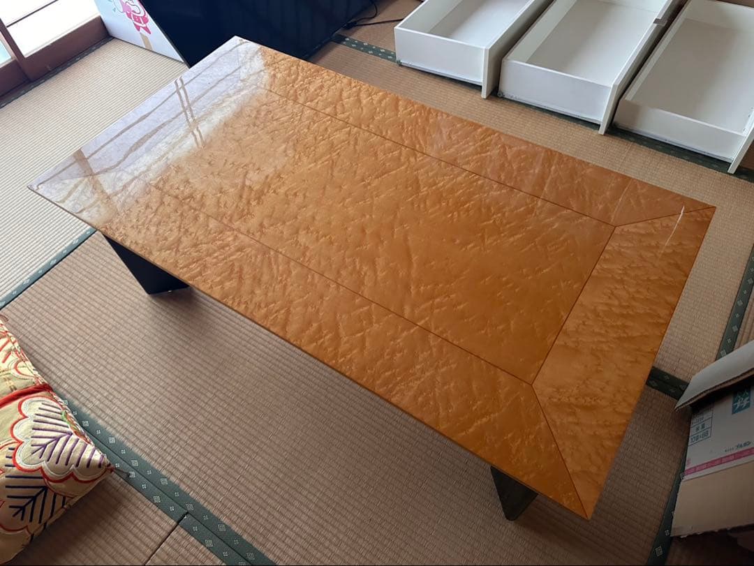 大塚家具　スプレンダーセンターテーブル　ブラック4脚