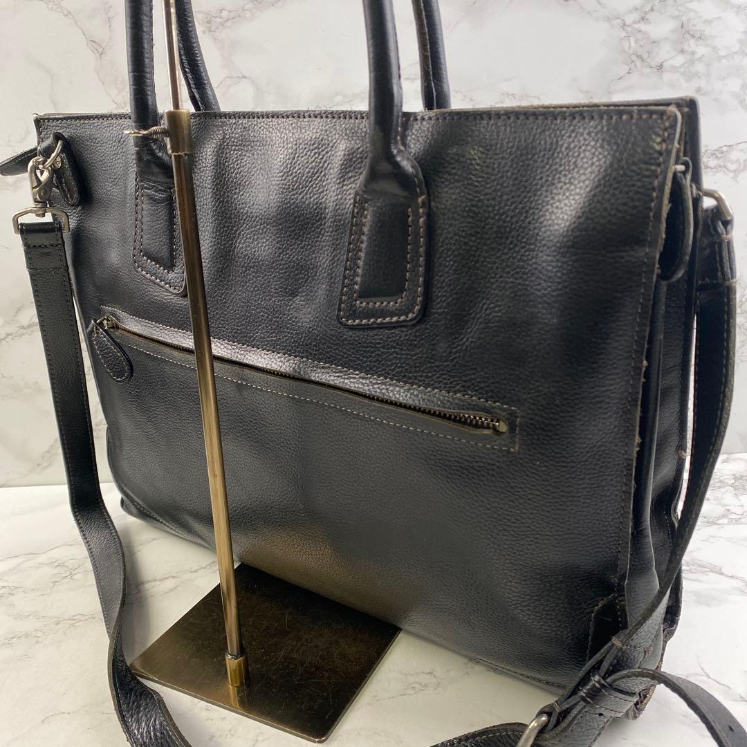 SOMES ソメスサドル 本革 レザー リクルート ビジネストートバッグ 黒