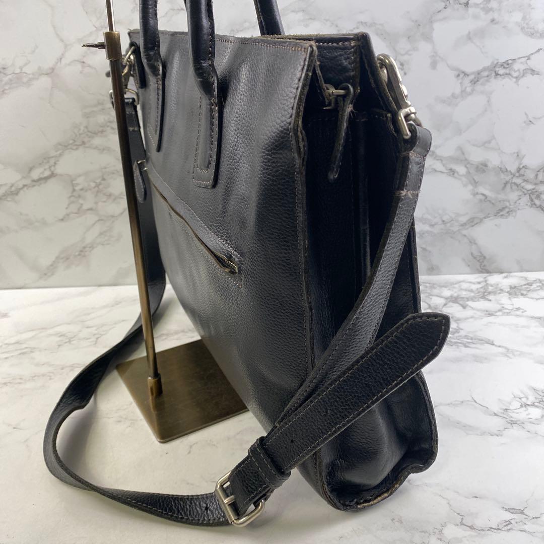 SOMES ソメスサドル 本革 レザー リクルート ビジネストートバッグ 黒