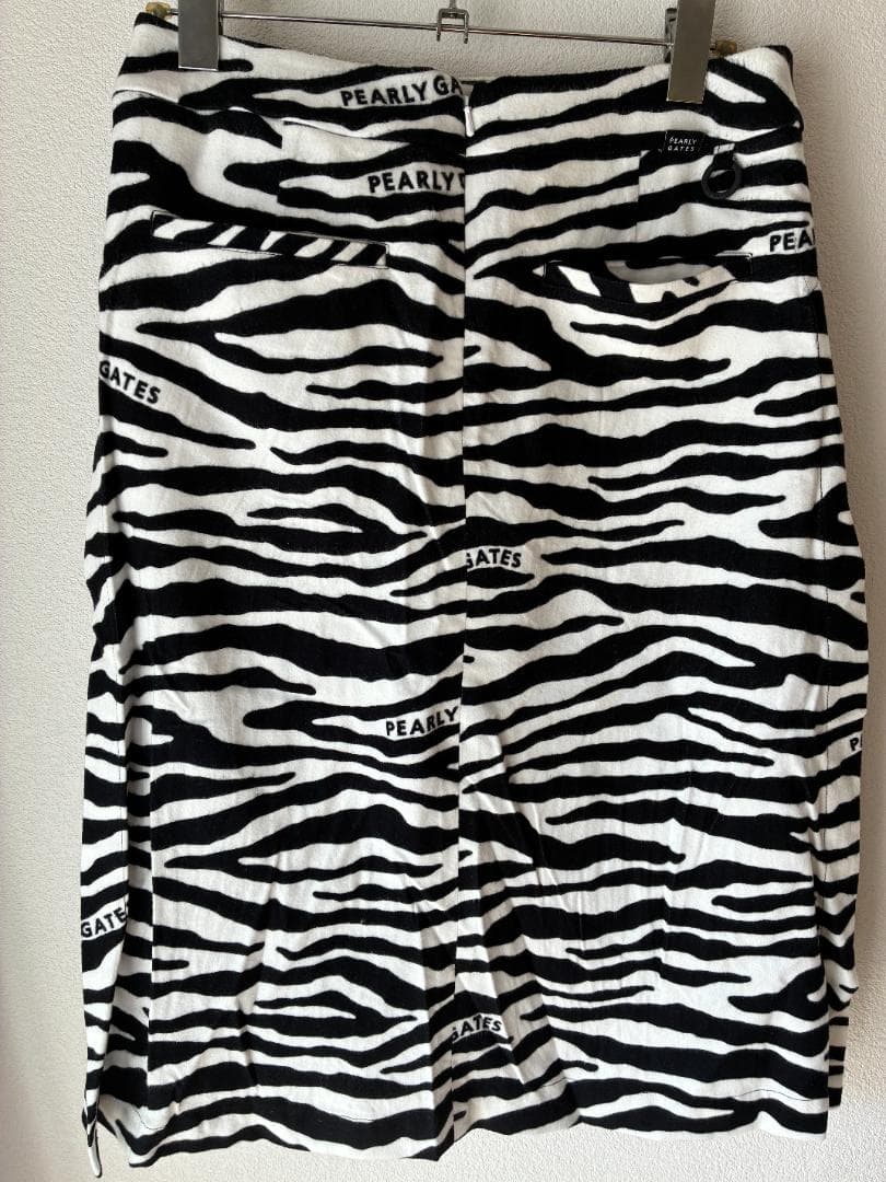 【新品】パーリーゲイツ レディース　スカート　ゼブラチェック柄