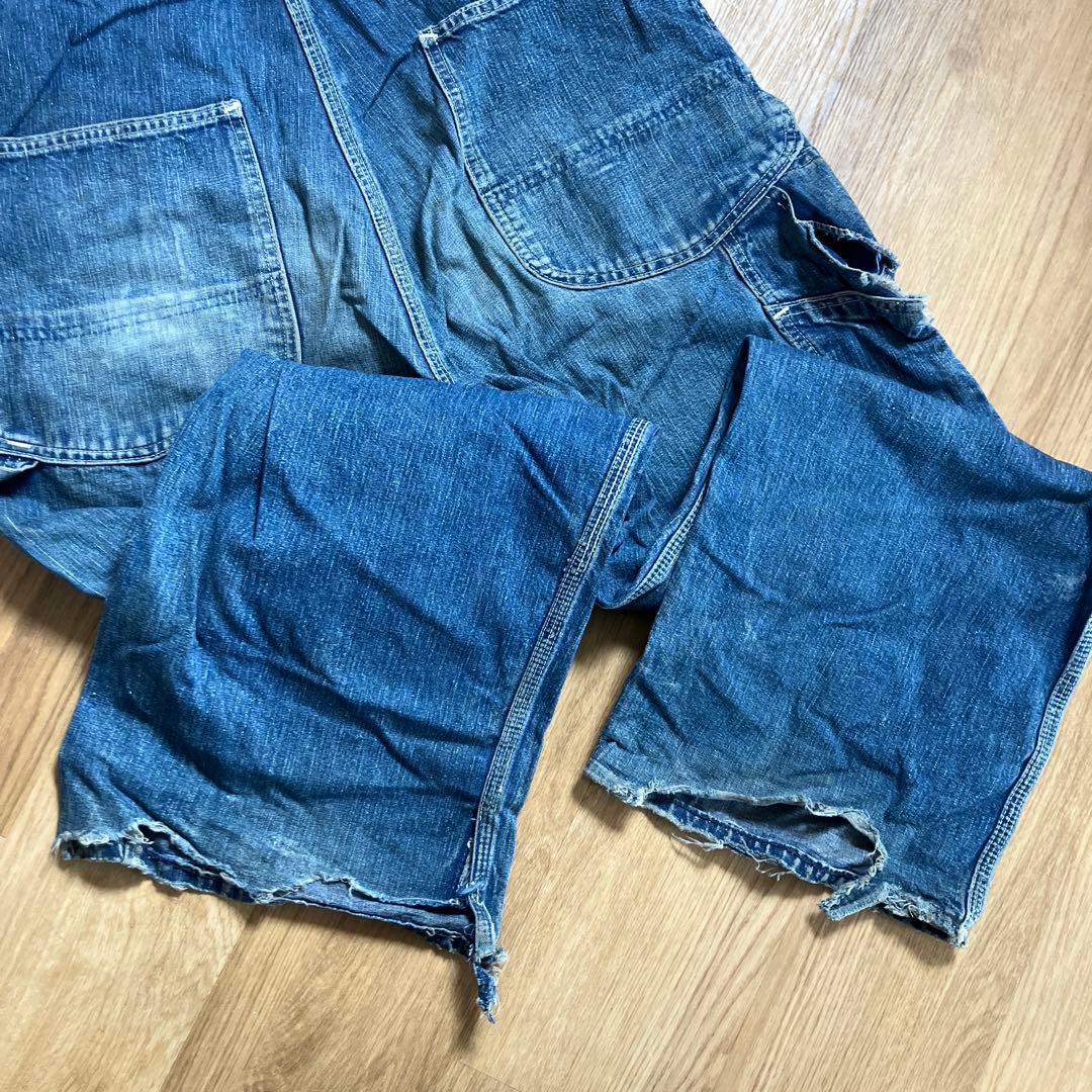 さ*ー様 ビンテージ 40s Lee ハウスマーク　デニムオーバーオール