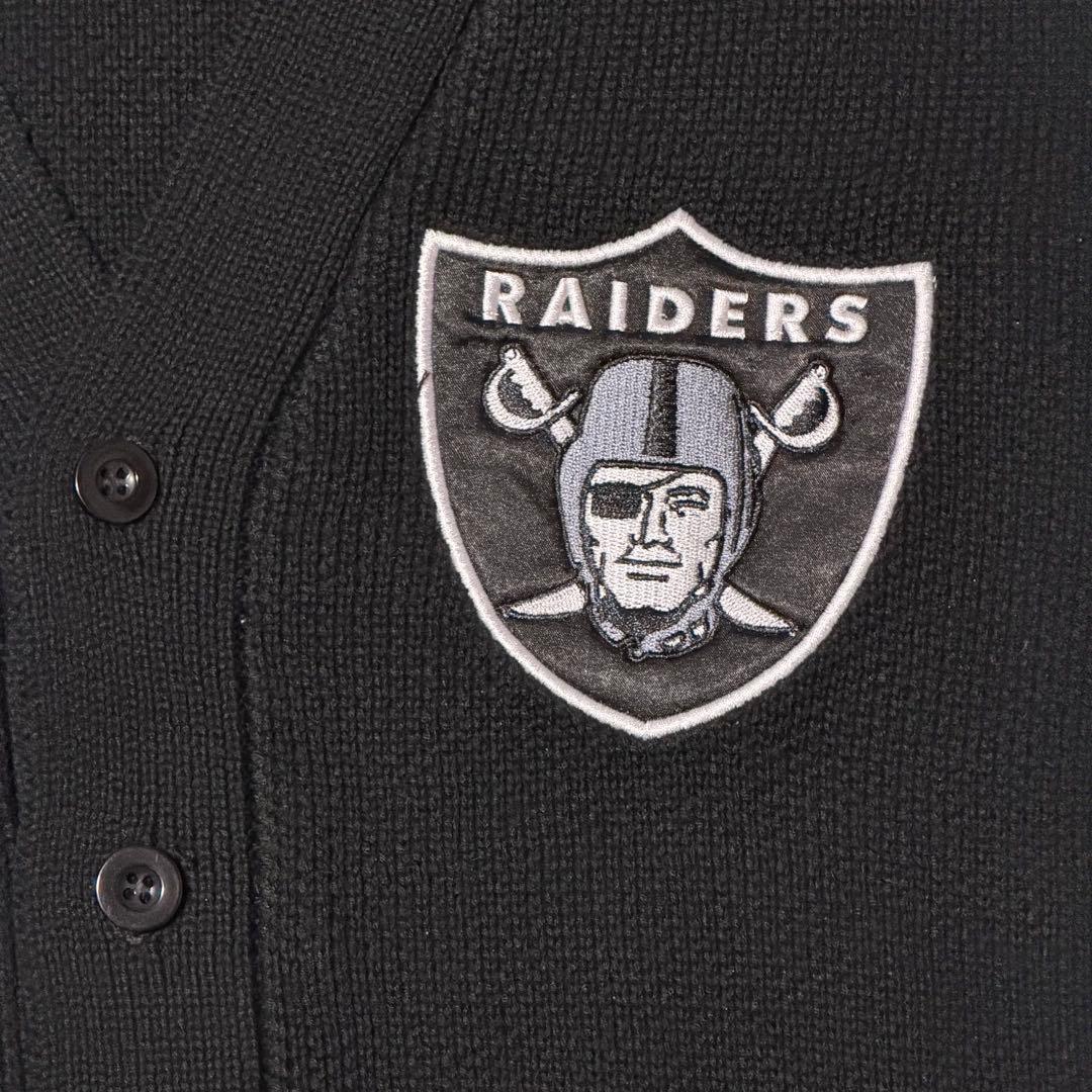 NFL RAIDERS レイダース カーディガン AGEM 別注 黒 Free