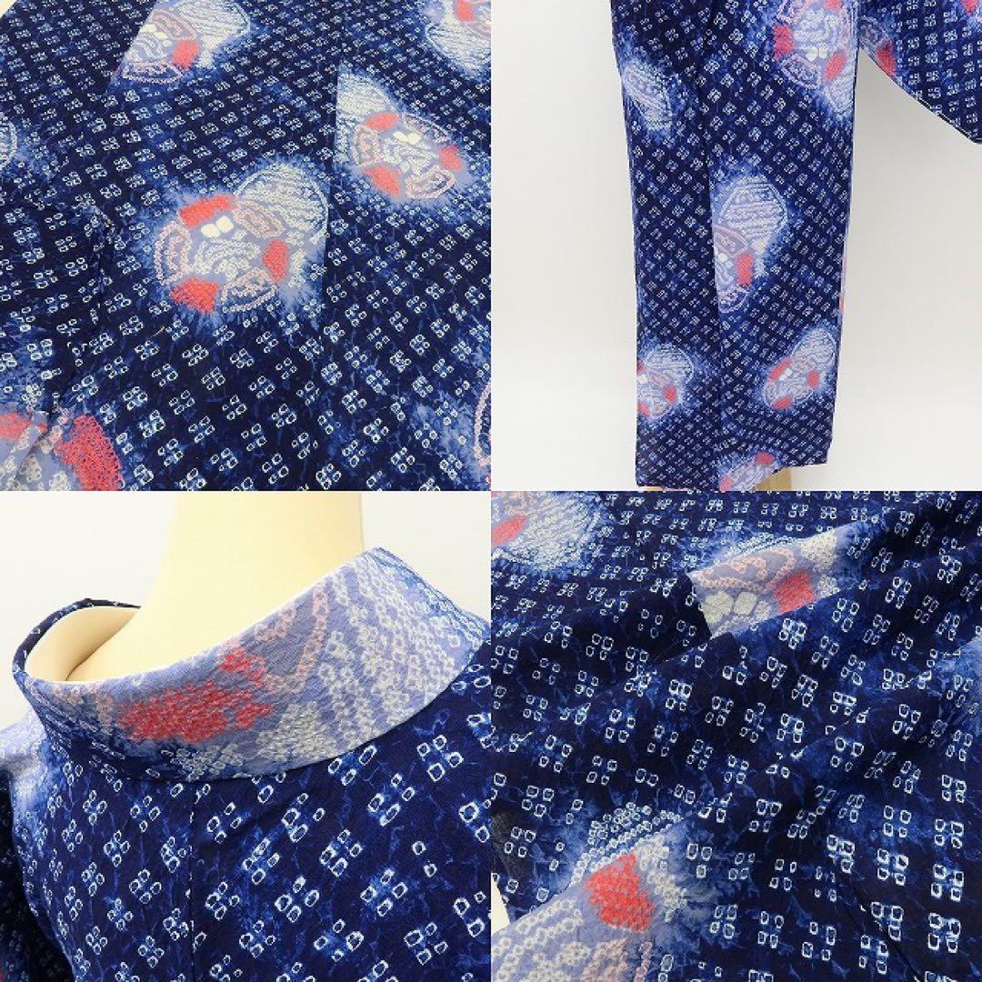 新品 有松鳴海絞り 洗える夏着物 高級浴衣 着物 A3353