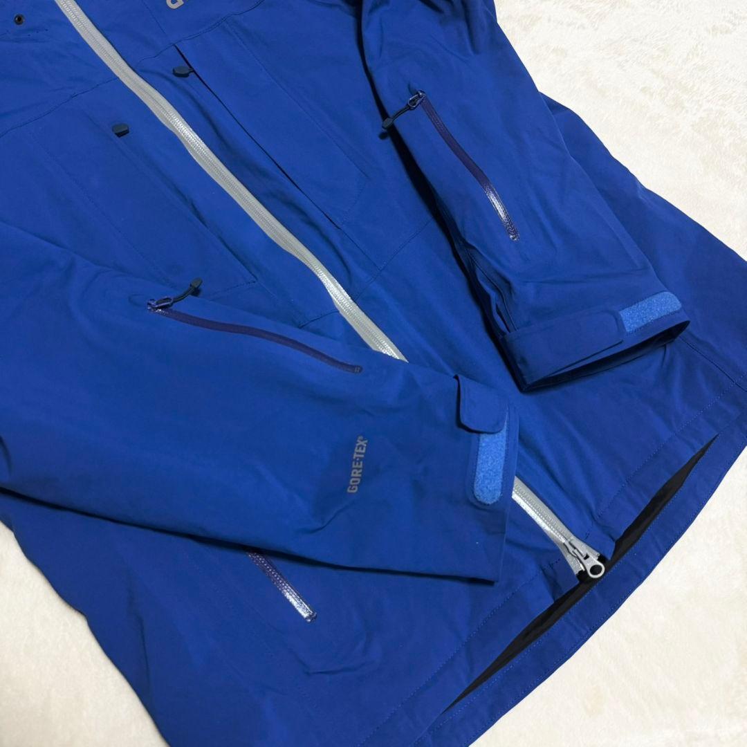 美品 GOLDWIN スキーウェア ゴアテックス 青 収納多数
