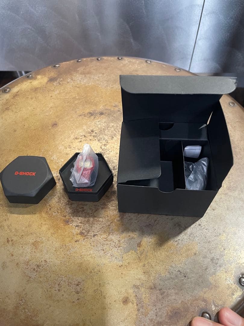 CASIO G-SHOCK nano DWN-5600-1JR 指輪 時計　赤