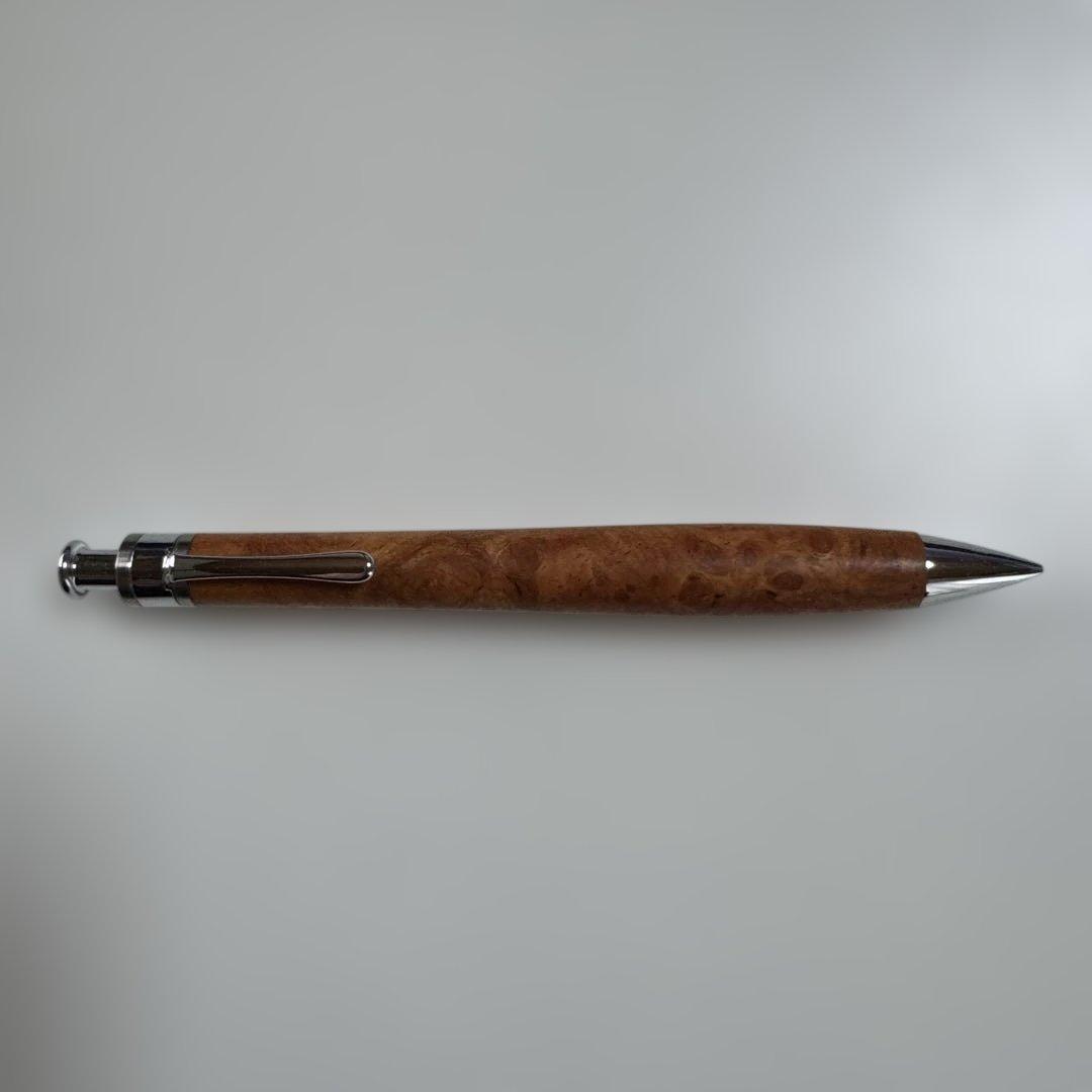 工房楔 花梨紅白　こぶ杢 シャーペン 0.5mm ペンシル楔