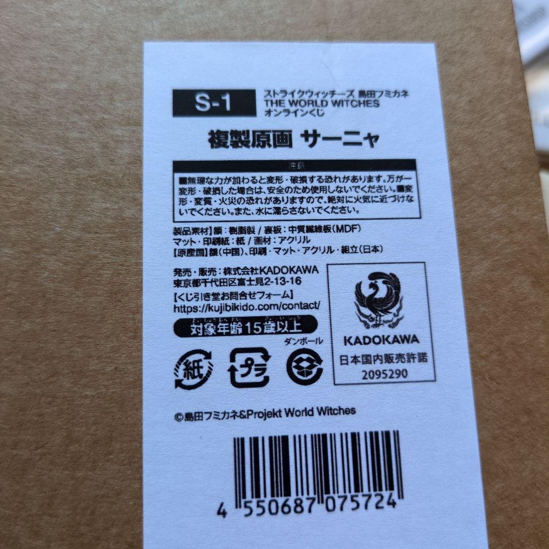 ストライクウィッチーズ　エイラ　サーニャ　複製原画　くじ　S