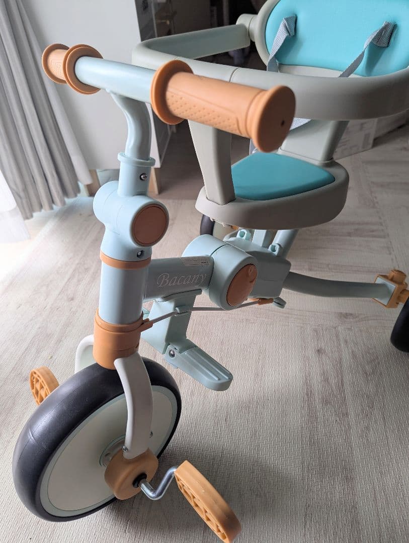 ☆美品☆ Bacany 子供用三輪車 7in1 三輪車 ステップ付き 折りたたみ