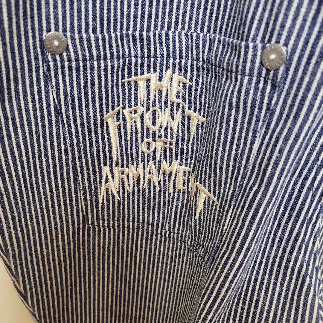 VANSON ストライプ オーバーオール