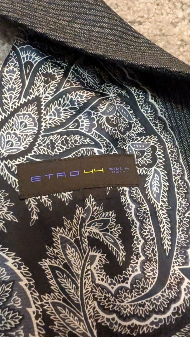 【美品】ETRO エトロ ペイズリー ジレ ベスト メンズ 44