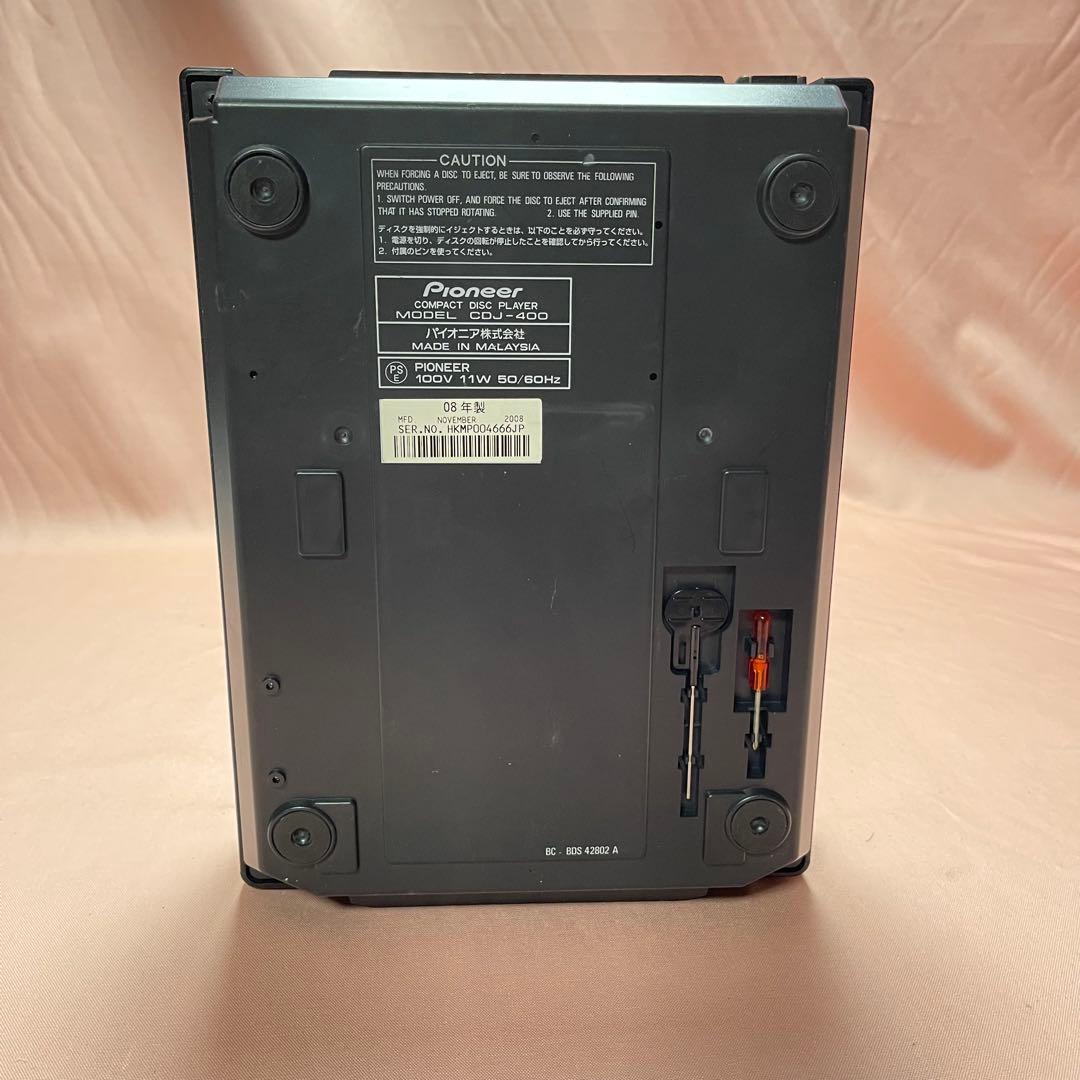 美品　動作チェック済　Pioneer DJ CDJ-400 パイオニア