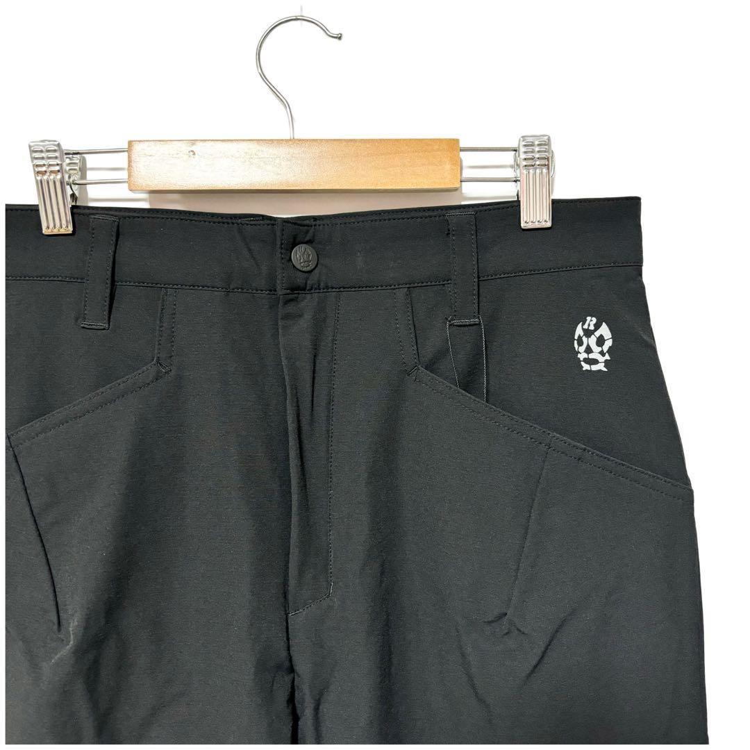 新品 ラッセルノ ゴルフ カーゴ ロングパンツ ブラック カーゴパンツ L 5