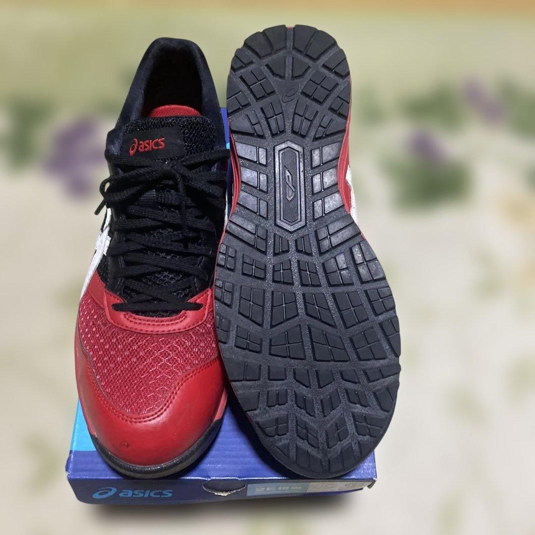 asics安全靴WINJOB CP210 レッド/ブラック