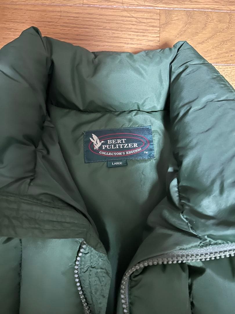 BERT PULITZER オリーブグリーンダウンジャケット Lサイズ