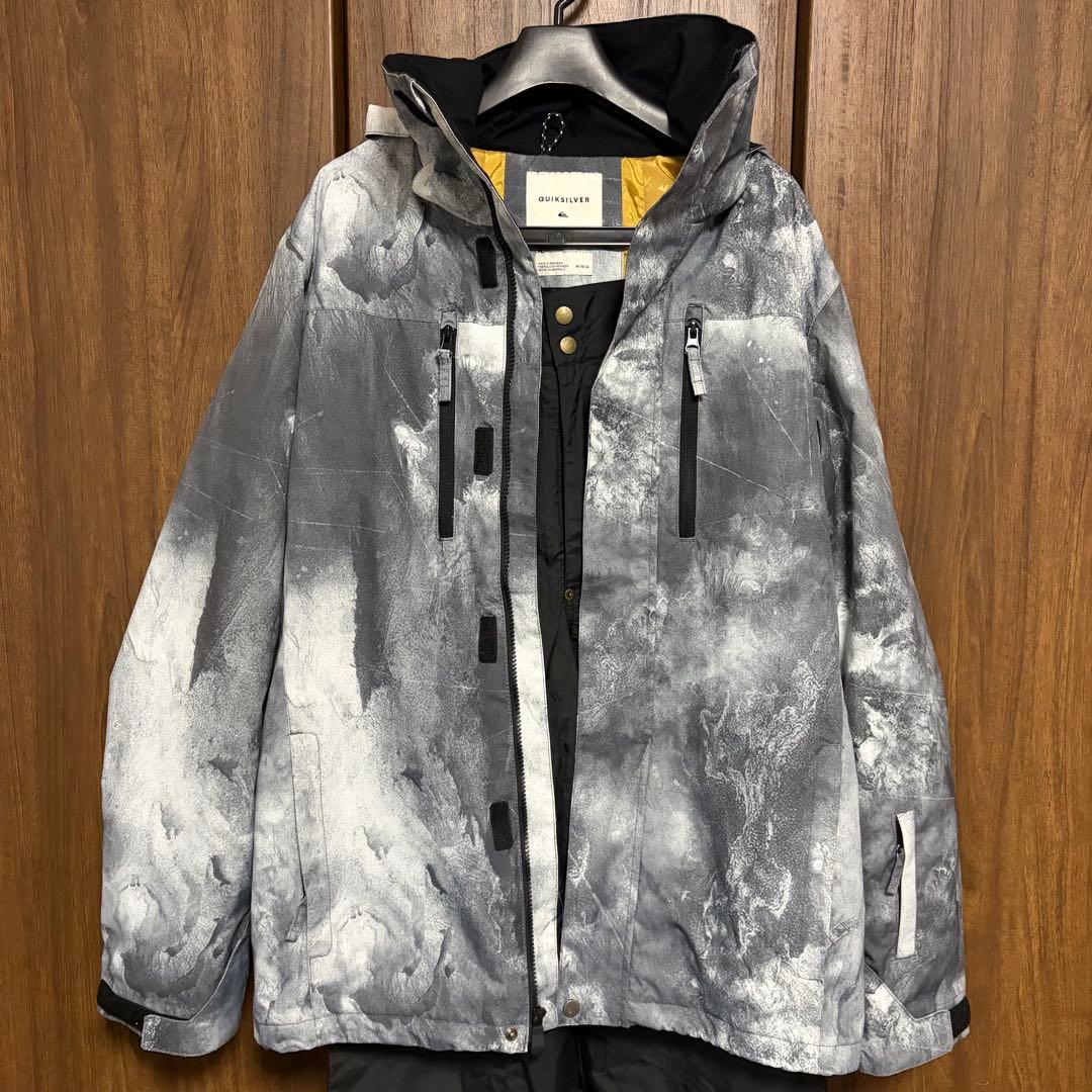 スノーボードウェア メンズ Mサイズ 男性用 上下セット QUIKSILVER