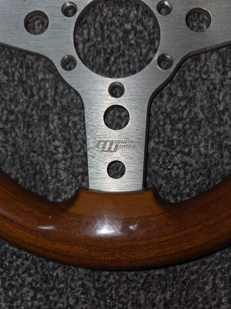 水野ワークス ウッドステアリング 28パイ