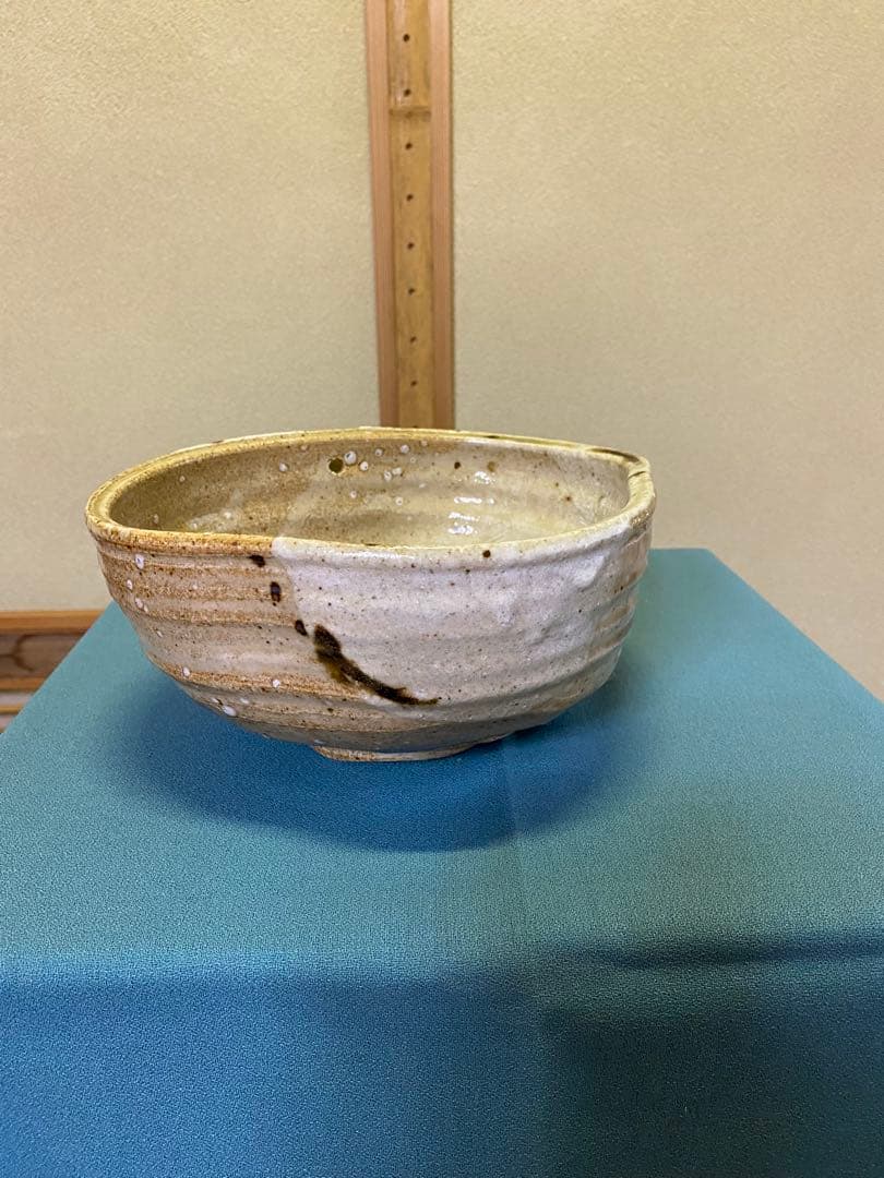 茶道具/片口菓子鉢 加藤光右衛門作 山十窯 美濃伊賀焼 共箱