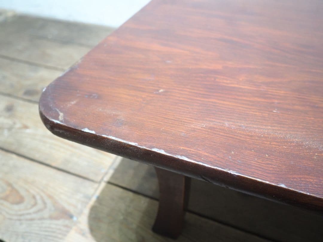 1394 折りたたみ式　大きい角ちゃぶ台　座卓　ローテーブル　古家具　レトロ