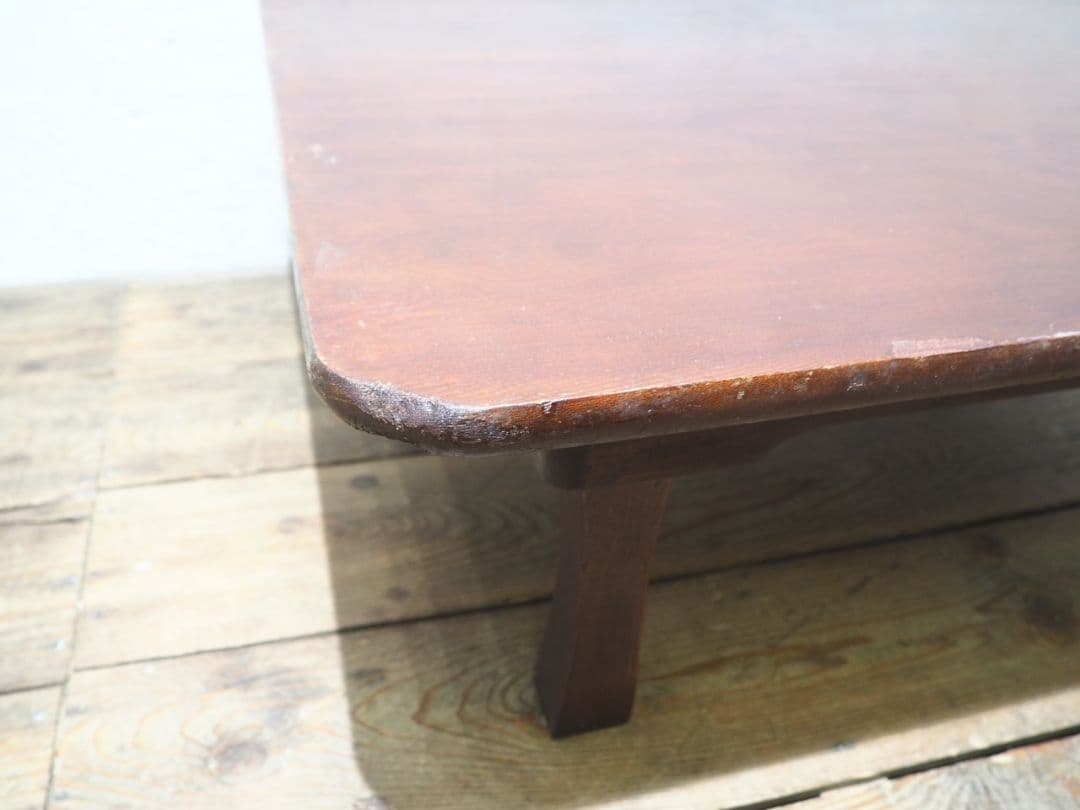 1394 折りたたみ式　大きい角ちゃぶ台　座卓　ローテーブル　古家具　レトロ