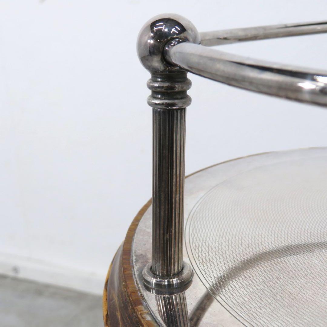 ★激渋★アンティークワインクーラースタンド骨董ビンテージシャンパン木製イタリア製