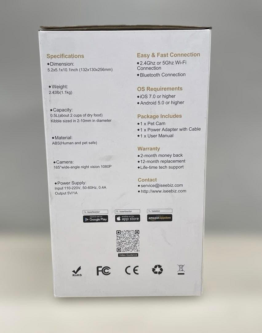 509632 Iseebiz ドッグカメラ 飛び出すおやつ　ホワイト